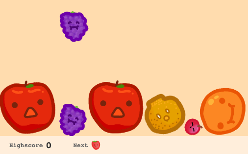 Fruit Merge game screen